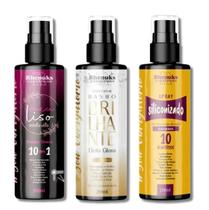 KIT SPRAY CAPILAR MEU LISO BANHO BRILHANTE SILICONIZADO 200ml