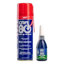 Kit Spray Descarbonizante E Trava Rosca E Porcas 8020 Car80 Kit Spray Descarbonizante E Trava Rosca E Porcas 8020 Car80