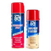 Kit Spray Desengraxante E Limpa Polo De Bateria Car80