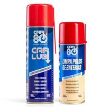 Kit Spray Desengripante E Limpa Polo De Bateria Car80