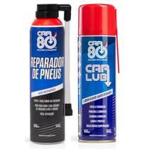 Kit Spray Desengripante E Reparador De Pneu Car80 Kit Spray Desengripante E Reparador De Pneu Car80