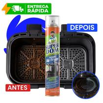 Kit Spray Limpa Air Fryer Super Dom Alto Poder De Limpeza Dissolve A Gordura Sem Esforço 250ml