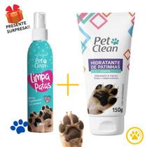 Kit Spray Limpa Patinhas + Hidratante de Patinhas Para Pets - Pet Clean