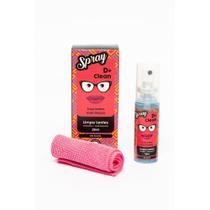 Kit spray limpeza lentes + lenço micro fibra dmais clean uomo 66548
