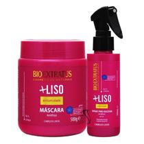 Kit Spray Pré-escova Máscara Liso Antiumidade Bio Extratus