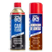 Kit Spray Removedor De Junta E Car Flush Limpa Motor Car80