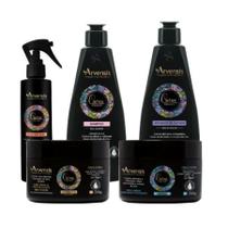 Kit Spray, Sh, Ativador, Geleia Forte, Máscara Cachos Arvensis