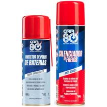 Kit Spray Silenciador De Freio E Protetor de Polo De Bateria Car80