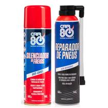 Kit Spray Silenciador De Freio E Reparador De Pneu Car80