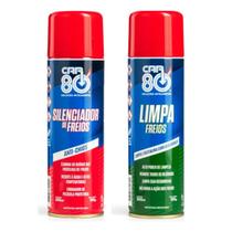 Kit Spray Silenciador De Freios E Spray Limpa Freios Car80
