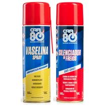 Kit Spray Vaselina E Silenciador De Freio Car80