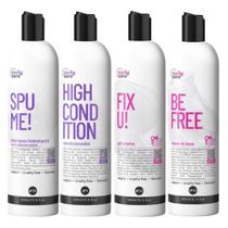 Kit Spume, High Condition, Be Free e Fix U Curly Care
