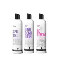 Kit Spume, High Condition, Be Strong 3 Produtos Curly Care