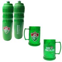 Kit Squeeze Térmica 550Ml + Caneca Gel Gelado Fluminense Kit Squeeze Térmica 550Ml + Caneca Gel Gelado Fluminense