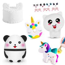 Kit Squishies Toys ZYZZYZY Make it Mine Panda e Awesomeness