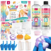 Kit Squishy ColoPlay Taba Rubber 530 ml com molde e flocagem