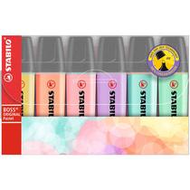 Kit Stabilo Boss Pastel Com 6 Cores 70/62