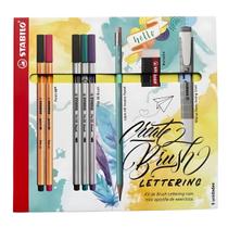 Kit Stabilo Create Brush Lettering com 9 Peças