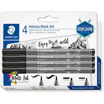 Kit Staedtler Pigment Arts Intense Black - 4 Unidades