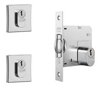 Kit Stam 1005 Roseta Quadrada Externa Cromada (Par)