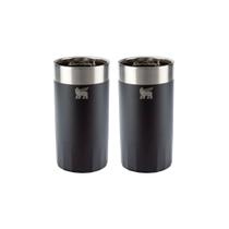 Kit stanley 2 copos altos prismático para drinks preto 350ml