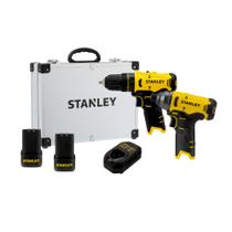 Kit Stanley Furadeira/Parafusadeira + Parafusadeira Impacto 12V SCHI10D2FK-BR Kit Stanley Furadeira/Parafusadeira + Parafusadeira Impacto 12V SCHI10D2FK-BR