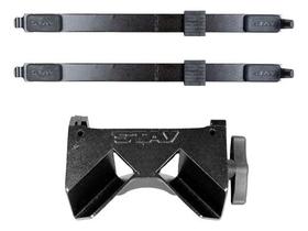 Kit Stay 380mm Longarina Reto + Base Reta Torre Preto