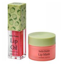 Kit Stella Dustin Lip Oil + Máscara Labial - Morango
