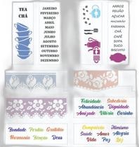 Kit Stencil - 10X30Cm - Ref 05 Kit Stencil - 10X30Cm - Ref 05