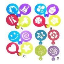 Kit Stencil Barista 16 Moldes Para Decorar Café Bolo Sobremesa