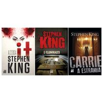 Kit Stephen King - O Iluminado + Carrie, a Estranha + It: A Coisa - Kit de Livros