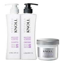 Kit Stephen Knoll Moisture & Control - Shampoo 500ml + Condicionador 500ml + Máscara Damage 276ml