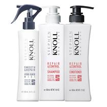 Kit Stephen Knoll Repair & Control - Shampoo 500ml + Condicionador 500ml + Leave-in Smooth 250ml Kit Stephen Knoll Repair & Control - Shampoo 500ml + Condicionador 500ml + Leave-in Smooth 250ml