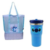 Kit Stitch Bolsa Térmica + Copo Tumbler Disney Zona Criativa