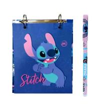 Kit Stitch com Planner Porta Fichas + Caneta Sortida