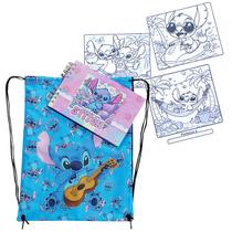 Kit Stitch: Mochila Saquinho + Livro Colorir Capa Dura = 2 Produtos Temáticos Kit Stitch: Mochila Saquinho + Livro Colorir Capa Dura = 2 Produtos Temáticos