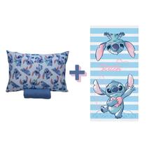 Kit Stitch Xepa Jogo Cama 100% Algodão + Toalha Banho Grande Kit Stitch Xepa Jogo Cama 100% Algodão + Toalha Banho Grande