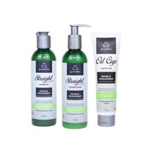 Kit Straight - Cuidado diário do cabelo liso (3 unidades)