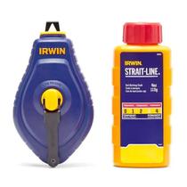 Kit Strait Line Carretel de Linha 30m Speedline + Giz Marcador Vermelho 113g IWHT48442RC Irwin Kit Strait Line Carretel de Linha 30m Speedline + Giz Marcador Vermelho 113g IWHT48442RC Irwin