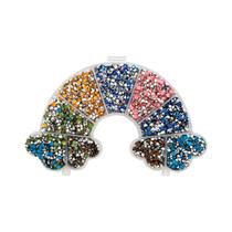 Kit Strass Colagem 3mm 7000pçs Cores Diversas Costura + Caixa