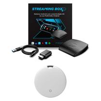 Kit Streaming Box Soft Automotivo Para Carros C/Sistema Carplay + Tag Rastreador Localizador Objetos