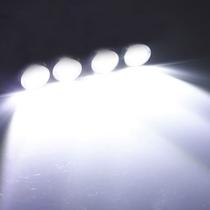 Kit Strobo 4 Led Branco Farol E Lanterna, Carro, Moto, Camin