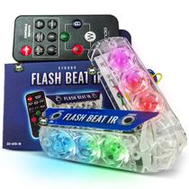 Kit Strobo Flash Beat Ir Zendel Controle Som Automotivo Rgb