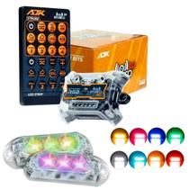 Kit Strobo RGB AJK Rítmico 3.0 + 2 Faróis 6W