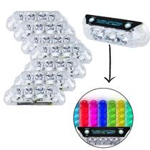 Kit Strobo Ultra VU 8 Farois Led Com Central Eletrônica Interna Efeitos Selecionáveis ZD-KT-UVU