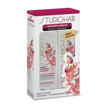 Kit Studio Hair Shampoo Condicionador Nutrição e Brilho 250ml Kit Studio Hair Shampoo Condicionador Nutrição e Brilho 250ml