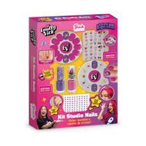 Kit Studio Nails Brink Model Esmaltes Unhas Postiças Adesivas