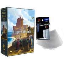 Kit Stupor Mundi A Maravilha Do Mundo 100 Mini Euro Proteção De Cartas Board Game Mosaico