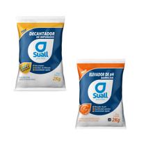 Kit Suall Decantador De Impurezas Sulfato de Alumínio e Elevador de pH 2Kg Kit Suall Decantador De Impurezas Sulfato de Alumínio e Elevador de pH 2Kg