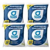 kit Suall Prime Estabilizado 56 Ativo Cloro Piscinas 4kg